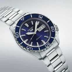 Seiko 5 Sports Automatic 42.5mm Bluetone Redux SRPK97K1>5 Sports Seiko Sale