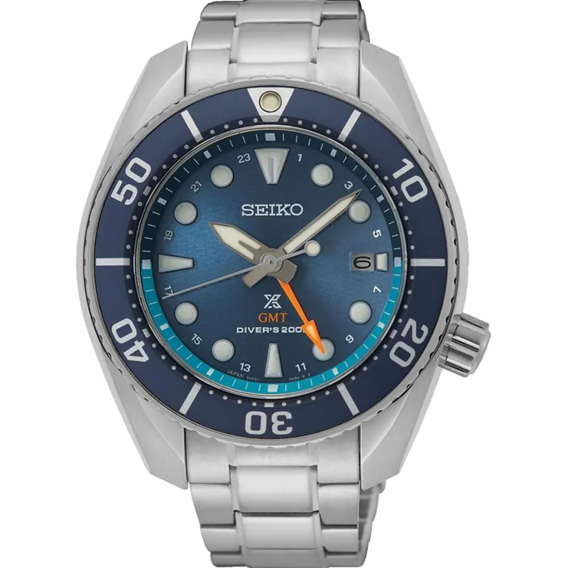 Seiko Prospex Diver Solar GMT Aqua ‘SUMO’ 45mm SFK001J1> Sale