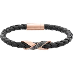 Cross Signature Läder Armband 5115156>Swarovski New