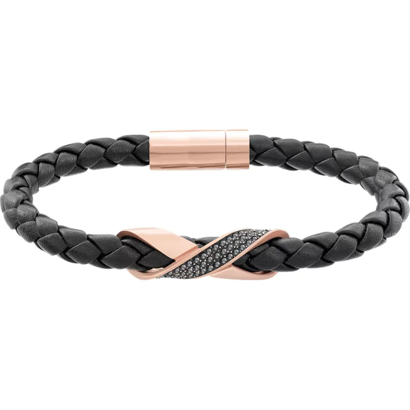 Cross Signature Läder Armband 5115156>Swarovski New
