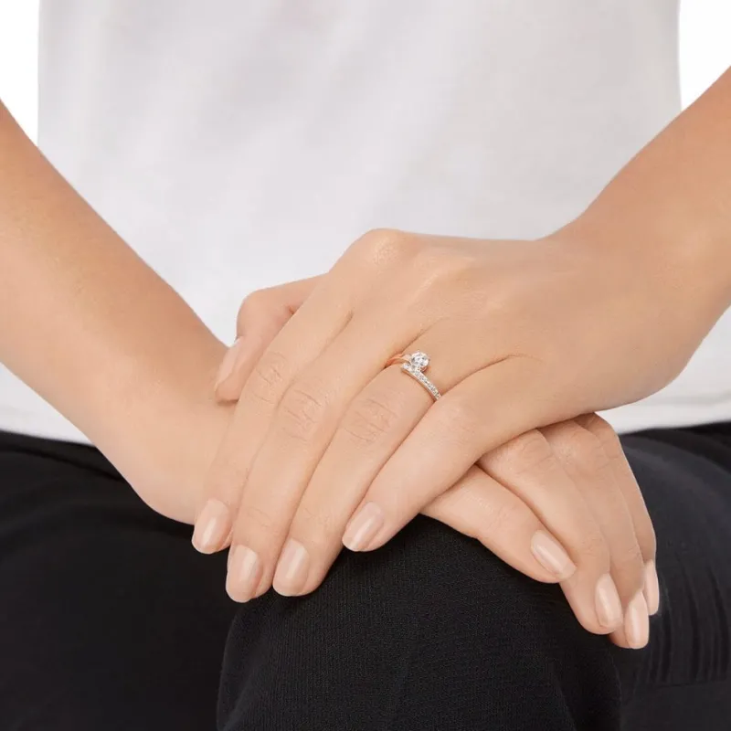 Crystaldust Cross Ring 5367596>Swarovski New