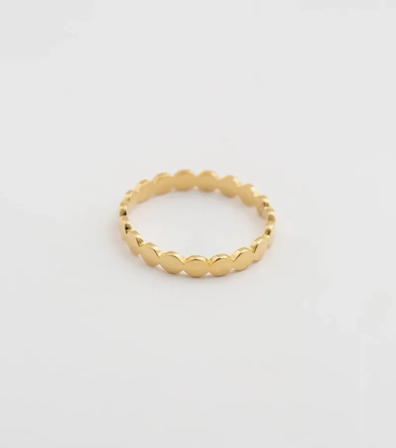 Syster P Beaches Flat Dot Ring Guld>Ringar Outlet