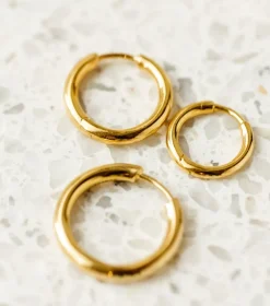 Syster P Beloved Fat Small Hoops Guld>Örhängen Discount