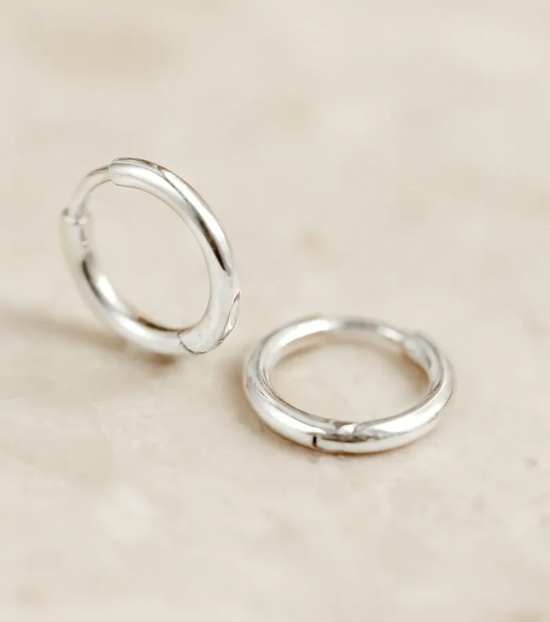 Syster P Beloved Fat Small Hoops Silver>Örhängen Sale