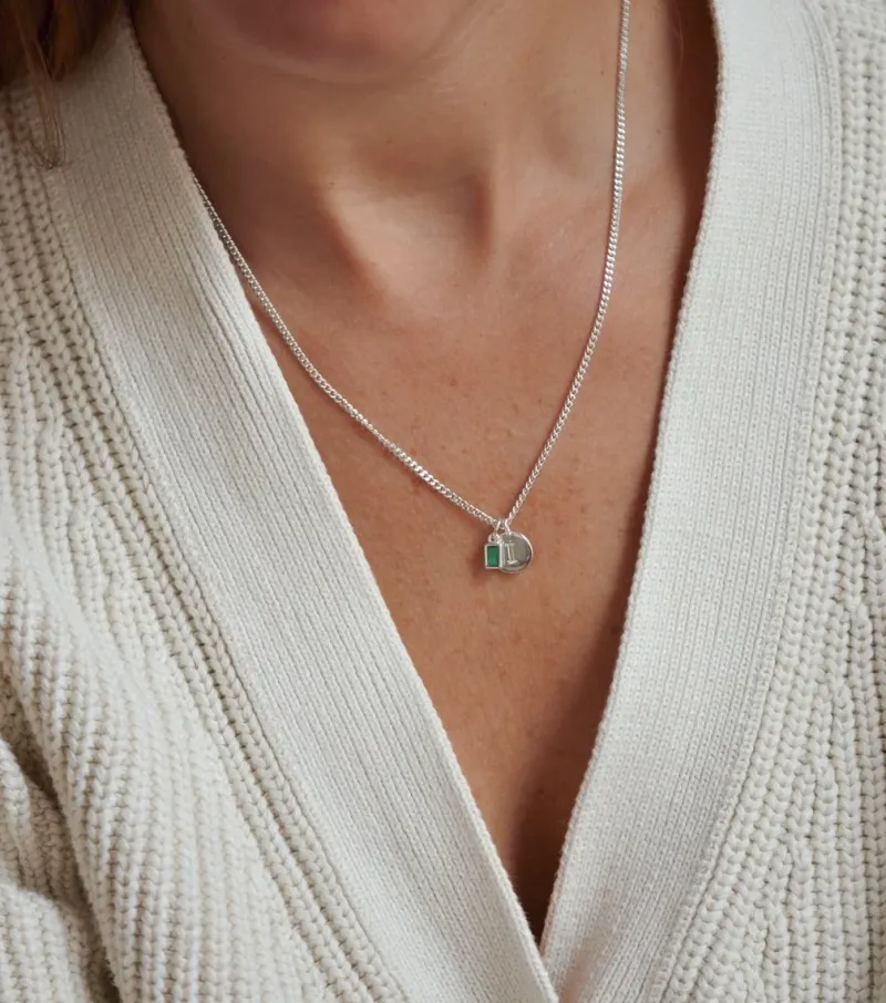 Syster P Beloved Kort Curb Kedja Silver>Halsband Discount
