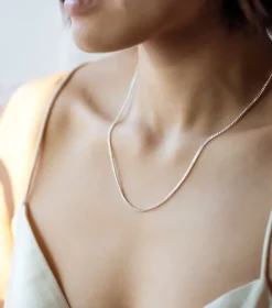 Syster P Beloved Kort Curb Kedja Silver><noscript><img width=
