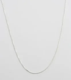 Syster P Beloved Lång Box Kedja Silver>Halsband Discount