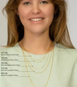 Syster P Beloved Lång Box Kedja Guld>Halsband Clearance