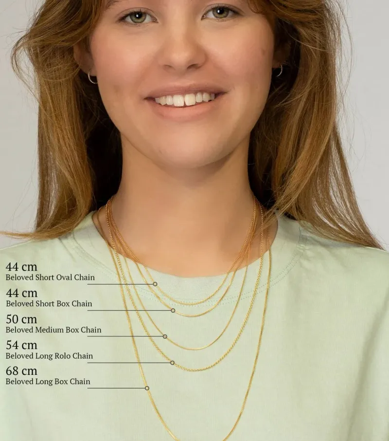 Syster P Beloved Medium Box Kedja Silver>Halsband
