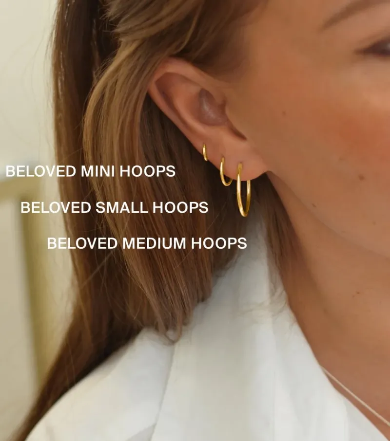 Syster P Beloved Mini Hoops Guld>Örhängen Outlet
