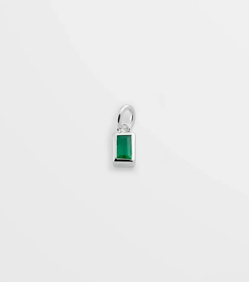 Syster P Beloved Squared Hänge Green Onyx Silver>Berlocker Online