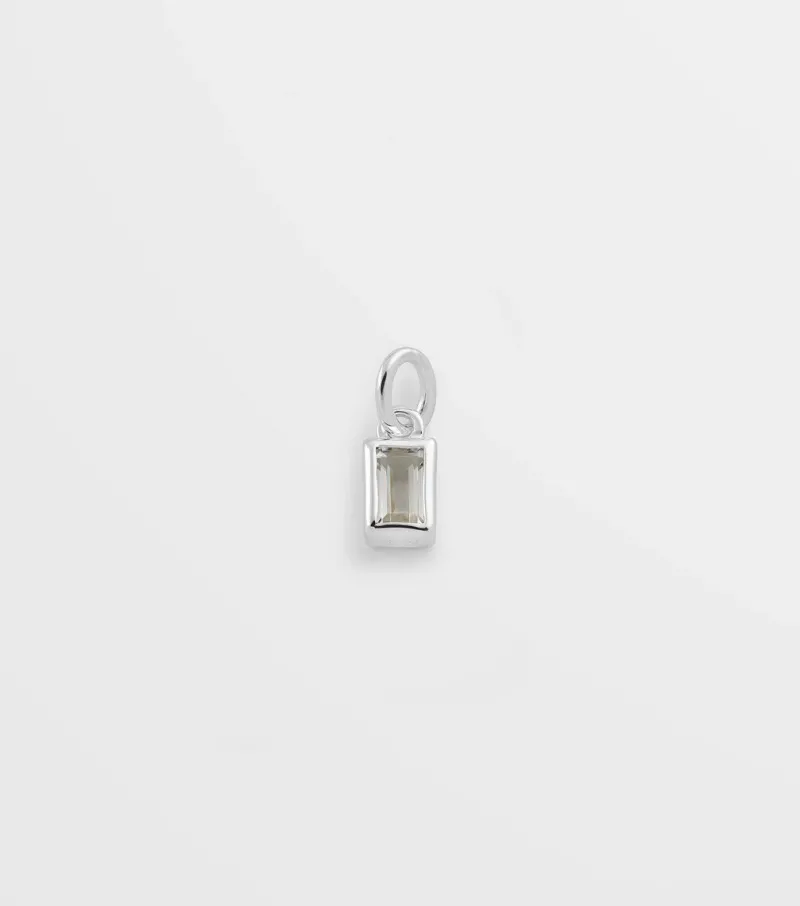 Syster P Beloved Squared Hänge Crystal Silver>Berlocker Hot