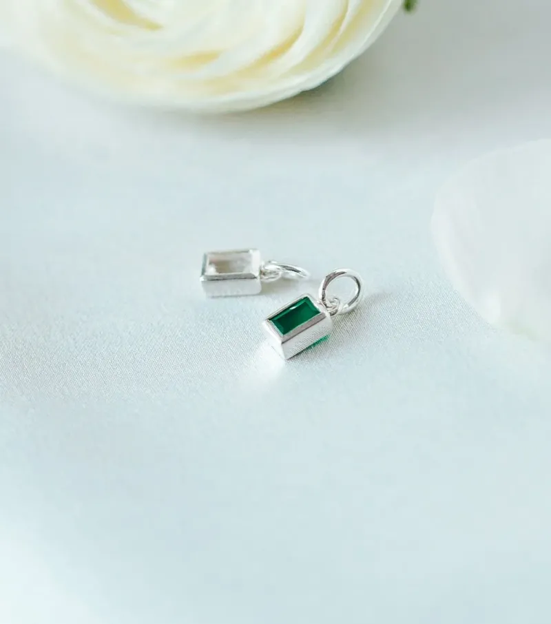 Syster P Beloved Squared Hänge Crystal Silver>Berlocker Hot