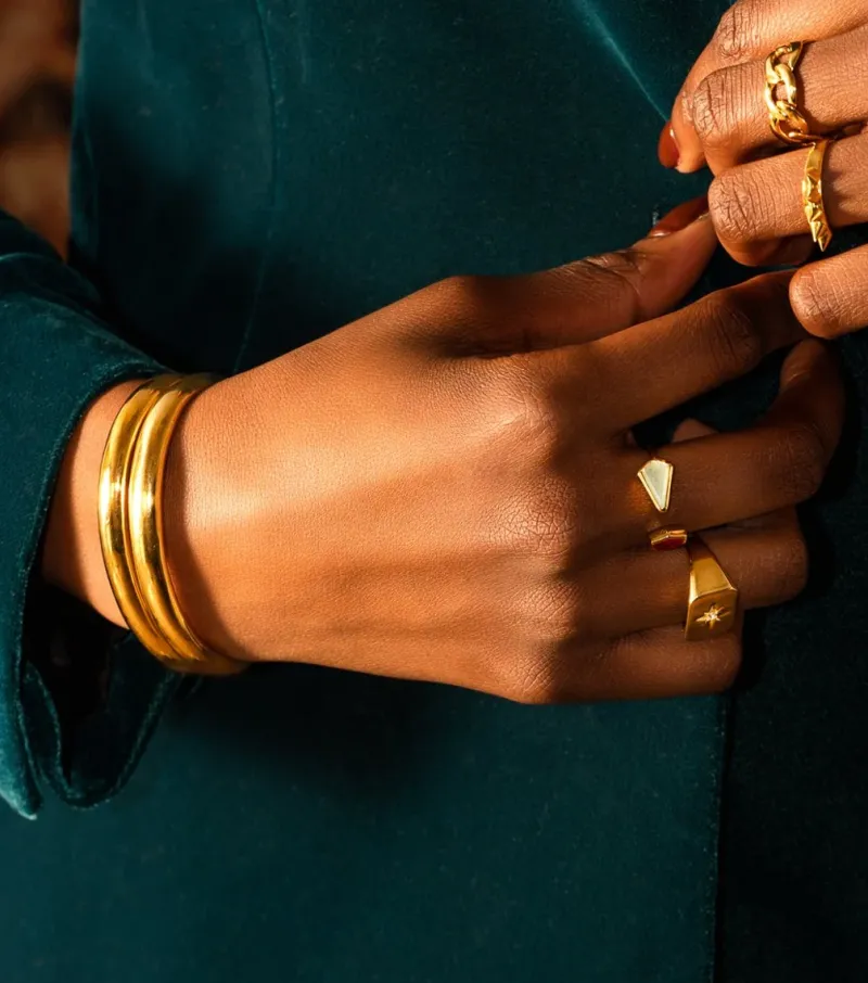 Syster P Bolded Bangle Guld>Armband Clearance