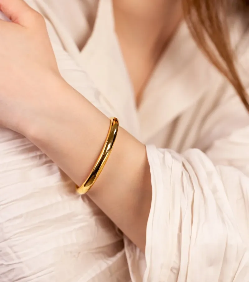 Syster P Bolded Bangle Guld>Armband Clearance