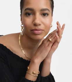 Syster P Bolded Drops Bangle Guld><noscript><img width=