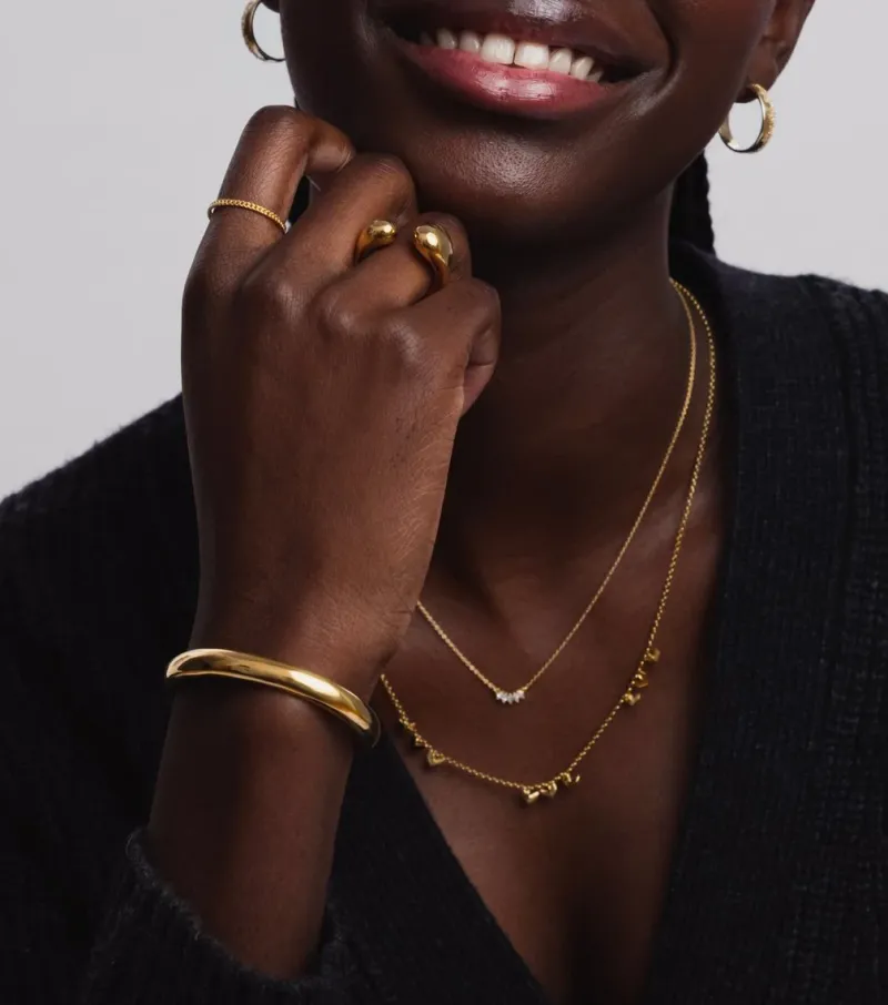 Syster P Bolded Drops Ring Guld>Ringar Clearance