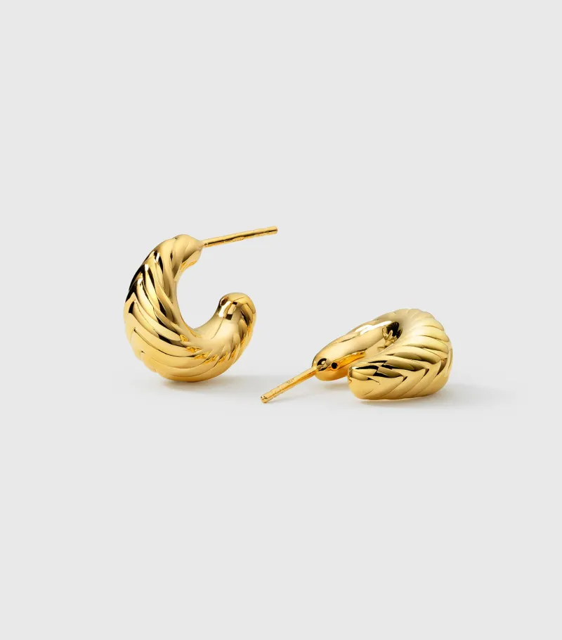 Syster P Bolded Little Sis Chevron Guld>Örhängen Best