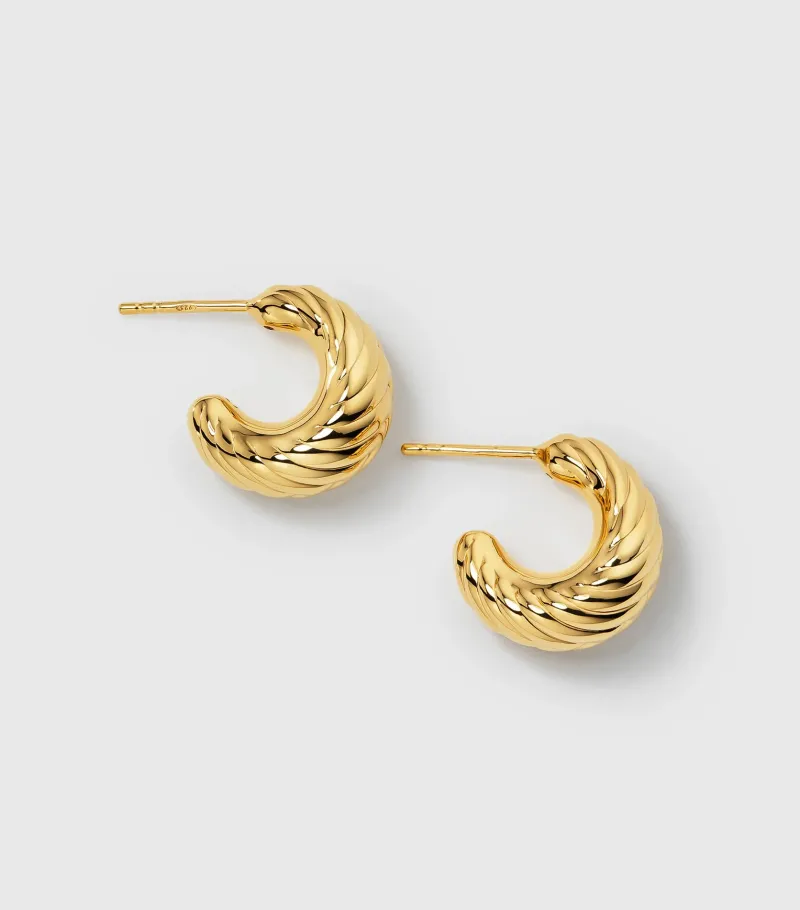 Syster P Bolded Little Sis Chevron Guld>Örhängen Best