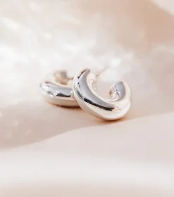 Syster P Bolded Little Sis Hoops Silver>Örhängen Sale