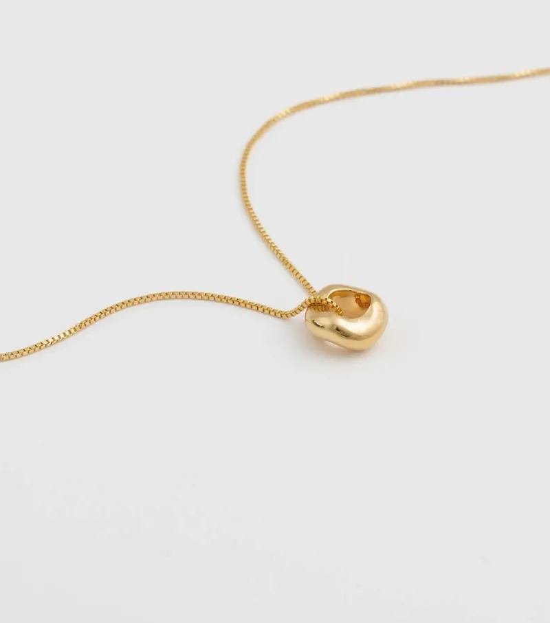 Syster P Bolded Wavy Guld>Halsband Discount