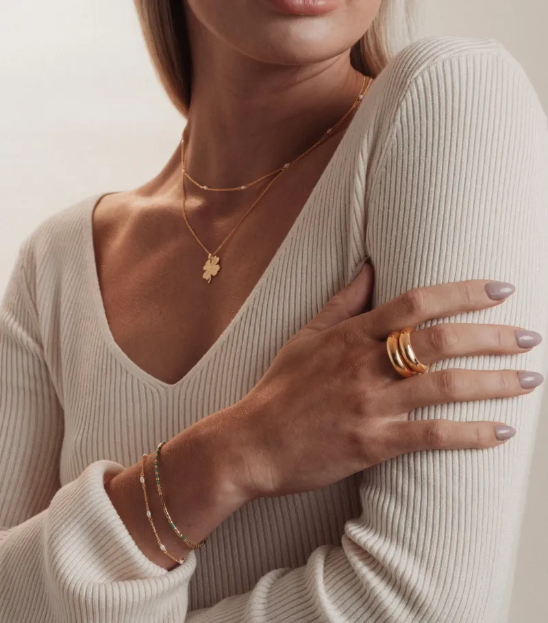 Syster P Code Guld GOOD VIBES>Armband Best