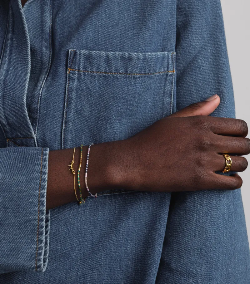 Syster P Code Guld GOOD VIBES>Armband Best