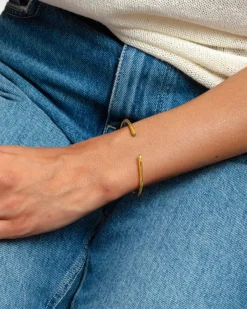 Syster P Florentina Bangle Guld Green Jade><noscript><img width=