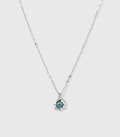 Syster P Florentina Silver Aquamarine>Halsband Outlet