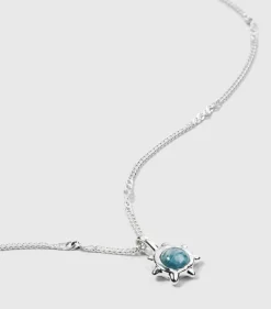 Syster P Florentina Silver Aquamarine>Halsband Outlet
