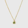 Syster P Florentina Guld Grön Jade>Halsband Clearance