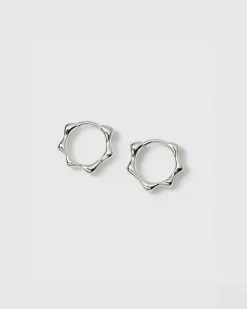 Syster P Florentina Small Hoops Silver>Örhängen