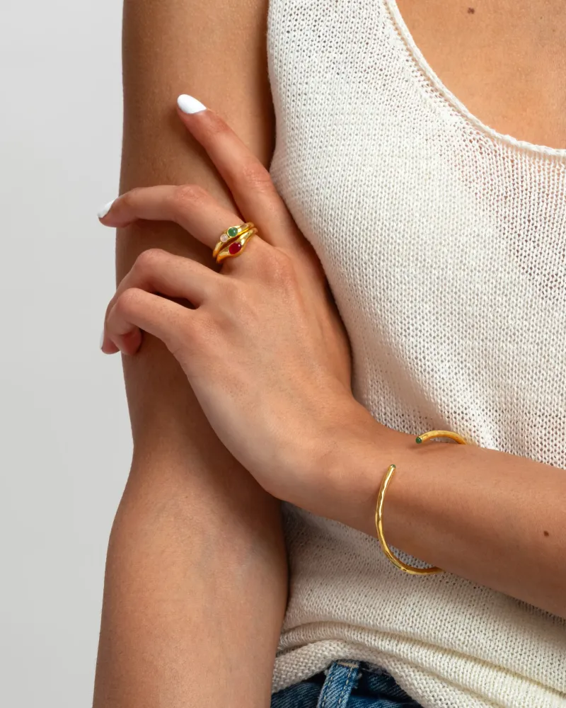 Syster P Floretina Ring Guld>Ringar
