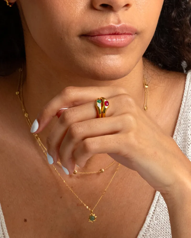 Syster P Floretina Ring Guld>Ringar