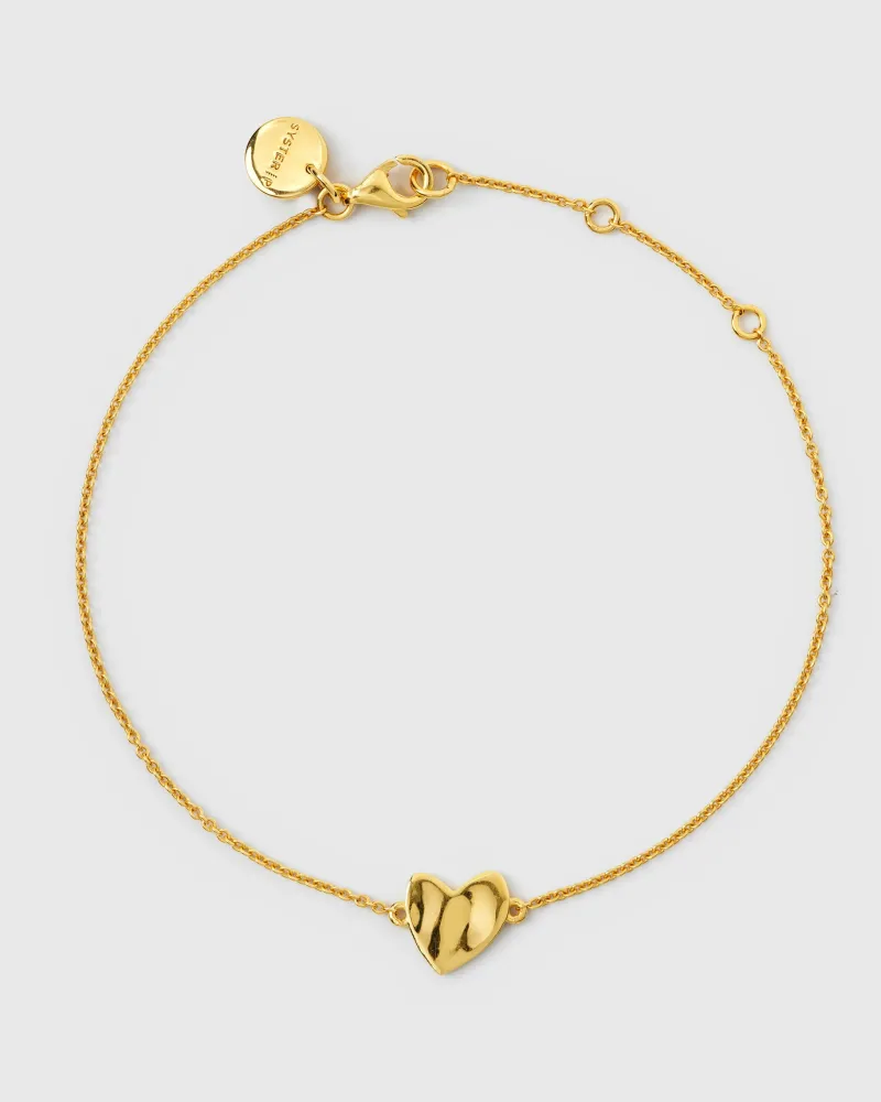 Syster P Friends Heart Guld>Armband Sale