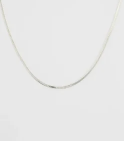 Syster P Herringbone Silver>Halsband Clearance