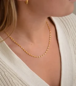 Syster P Herringbone Twisted Guld><noscript><img width=