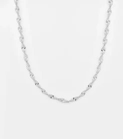 Syster P Herringbone Twisted Silver>Halsband Online