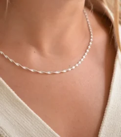 Syster P Herringbone Twisted Silver><noscript><img width=