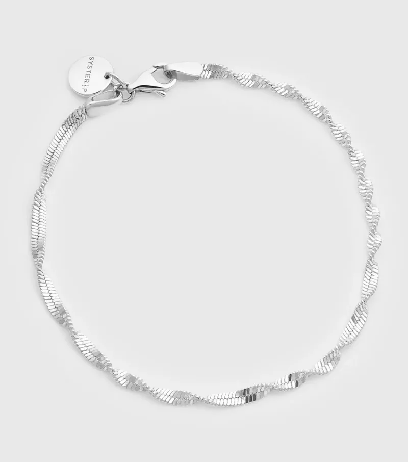Syster P Herringbone Twisted Silver>Armband Hot