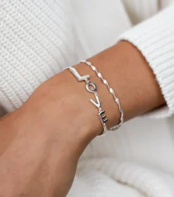 Syster P Herringbone Twisted Silver>Armband Hot