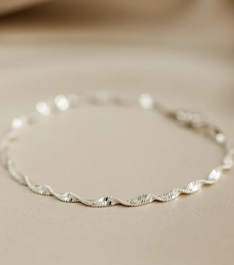 Syster P Herringbone Twisted Silver>Armband Hot