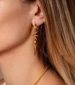 Syster P Juno Long Single Örhänge Guld><noscript><img width=