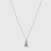 Syster P Melinda Double Petal Silver>Halsband Discount