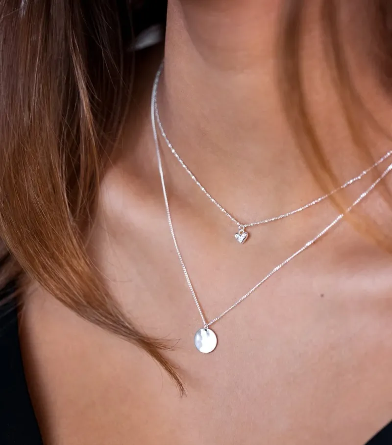 Syster P Minimalistica Hamrad Silver>Halsband Outlet