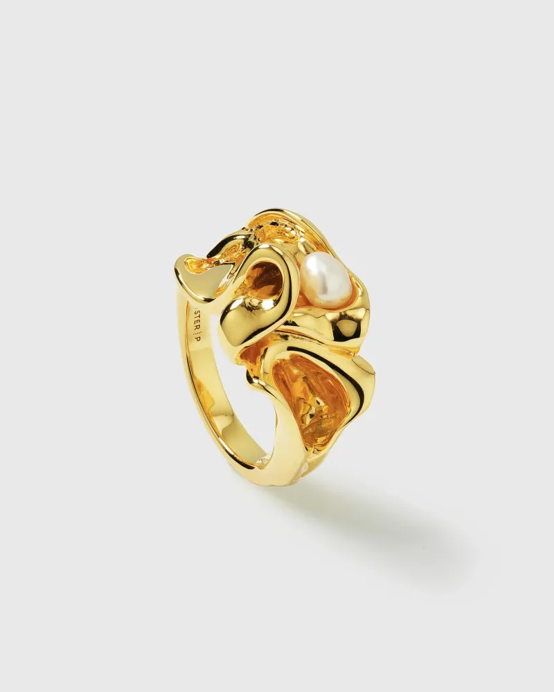 Syster P Moulded Big Ring Gold RG1202>Ringar Outlet