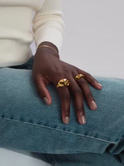 Syster P Moulded Narrow Ring Gold><noscript><img width=