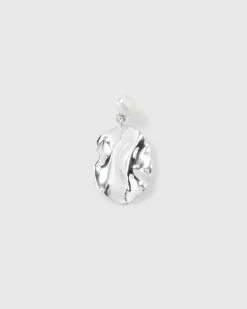 Syster P Moulded Short Single Earring Silver>Örhängen Clearance