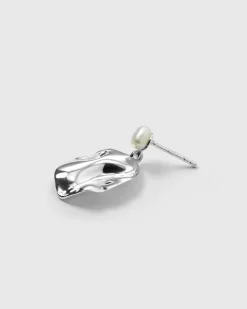 Syster P Moulded Short Single Earring Silver>Örhängen Clearance