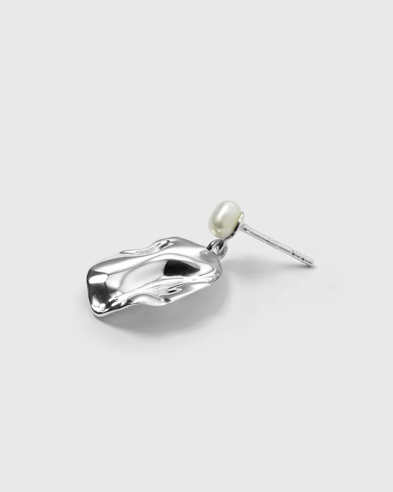 Syster P Moulded Short Single Earring Silver>Örhängen Clearance